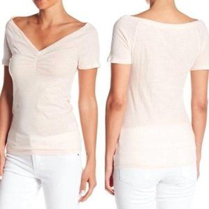 Melrose and Market Cinched V-Neck Tee (NWT)